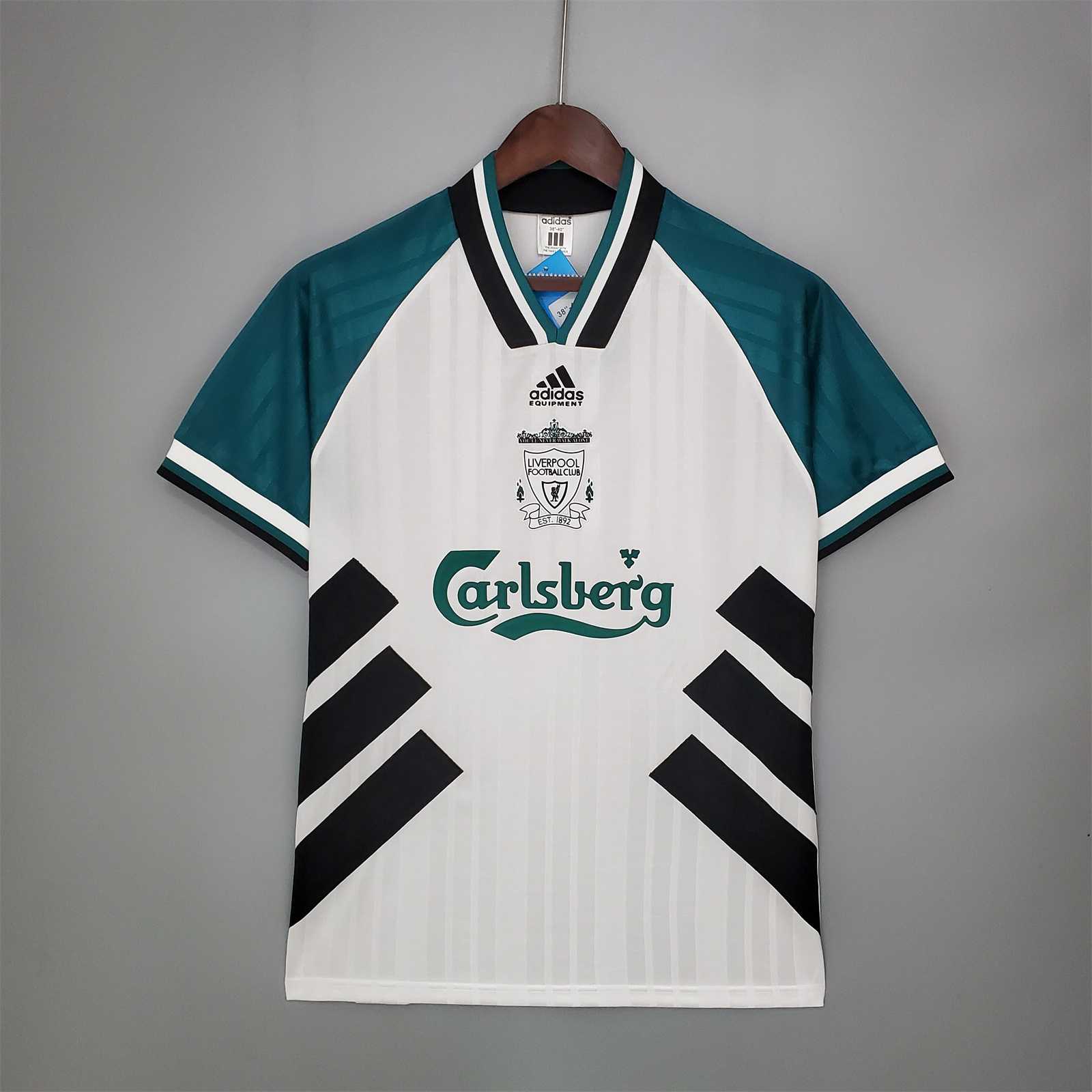 AAA Quality Liverpool 93/95 Away White Soccer Jersey